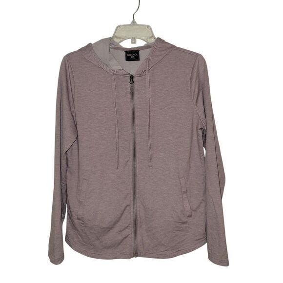32 Cool Purple Zippered Long Sleeve Light Hoodie. Size M - Picture 1 of 4